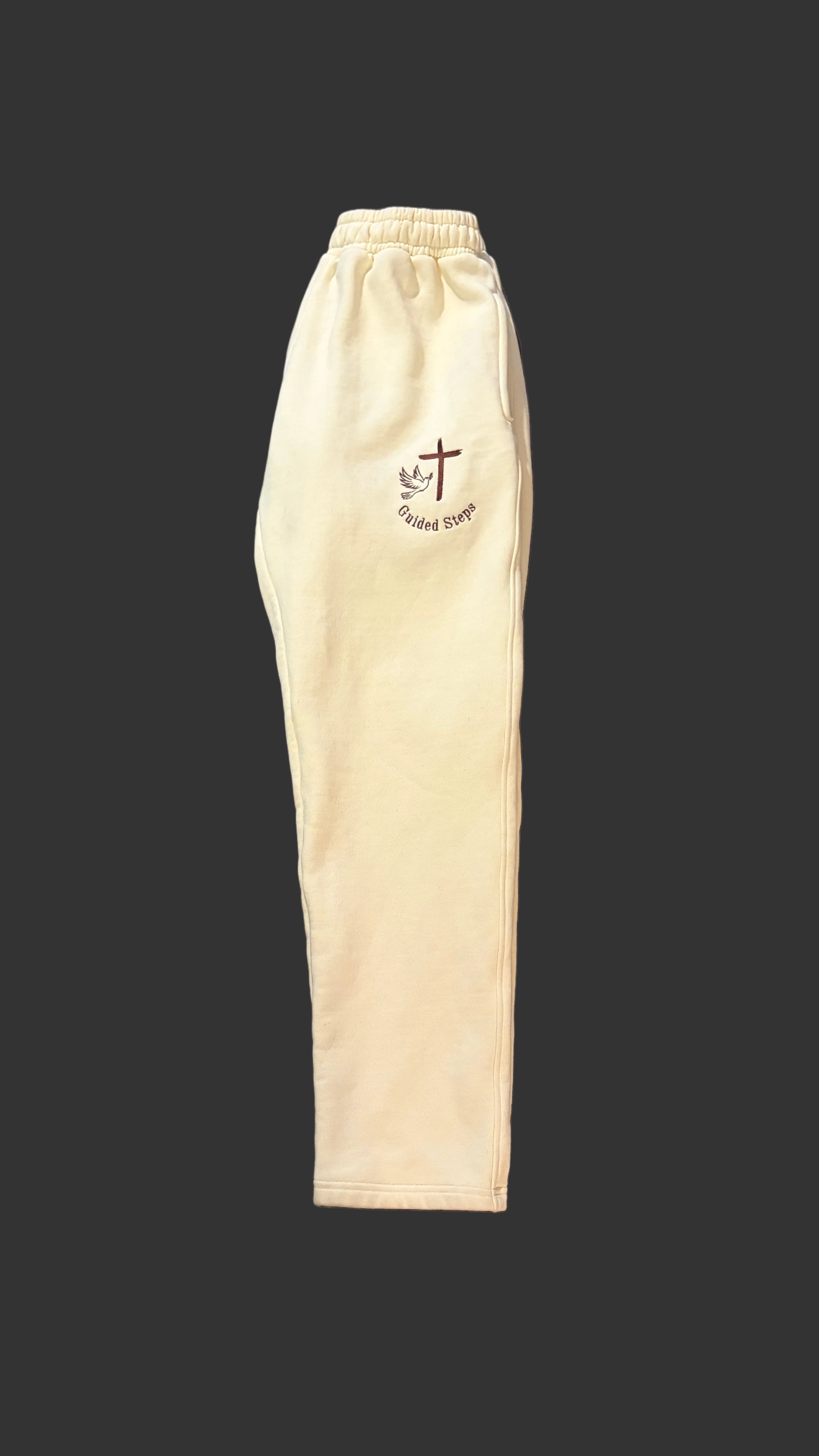 Beige Guided Steps Sweatpants