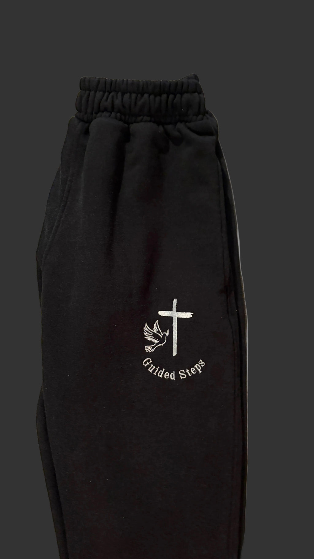 Black Guided Steps Sweatpants