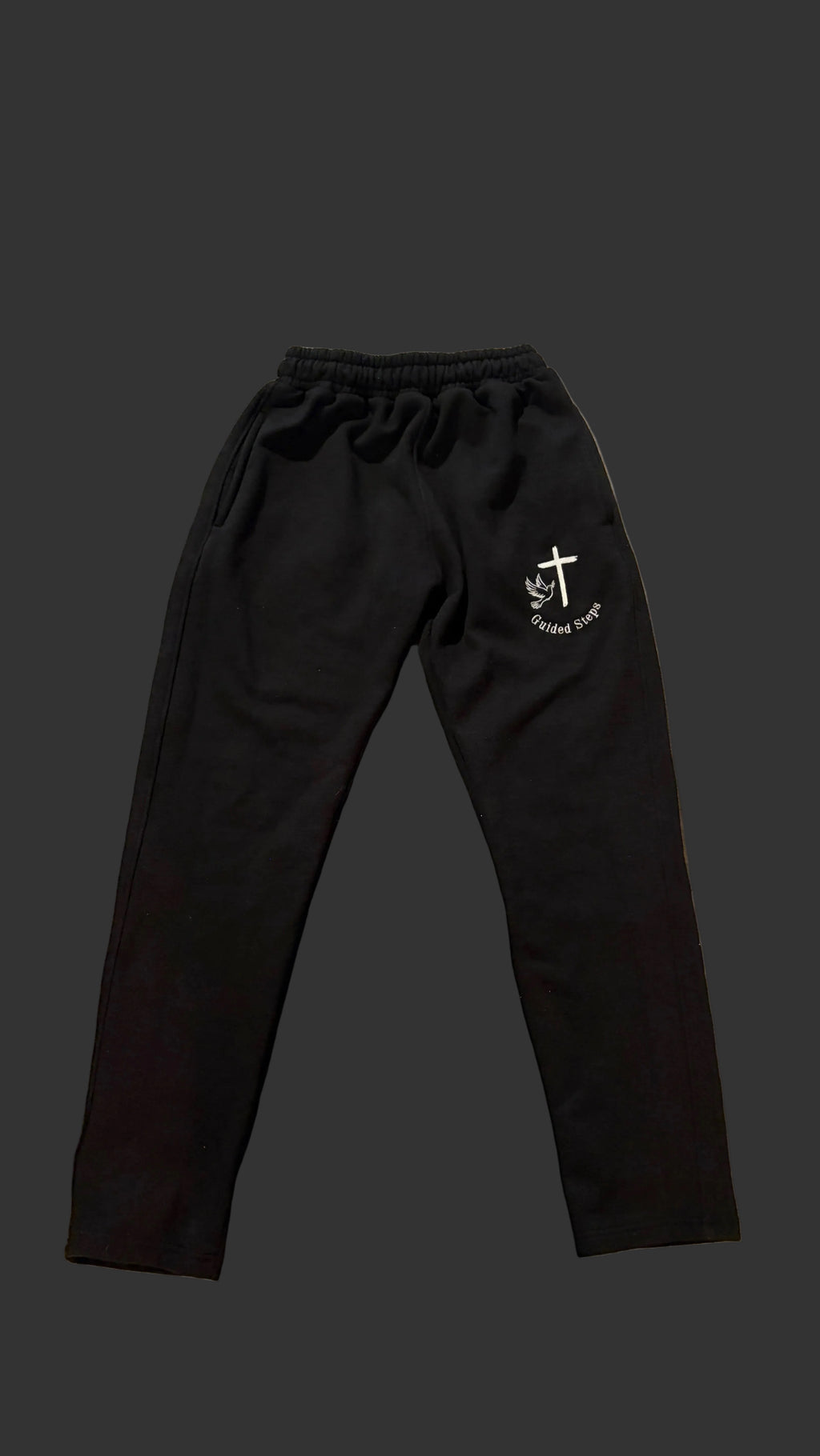 Black Guided Steps Sweatpants