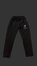 Black Guided Steps Sweatpants