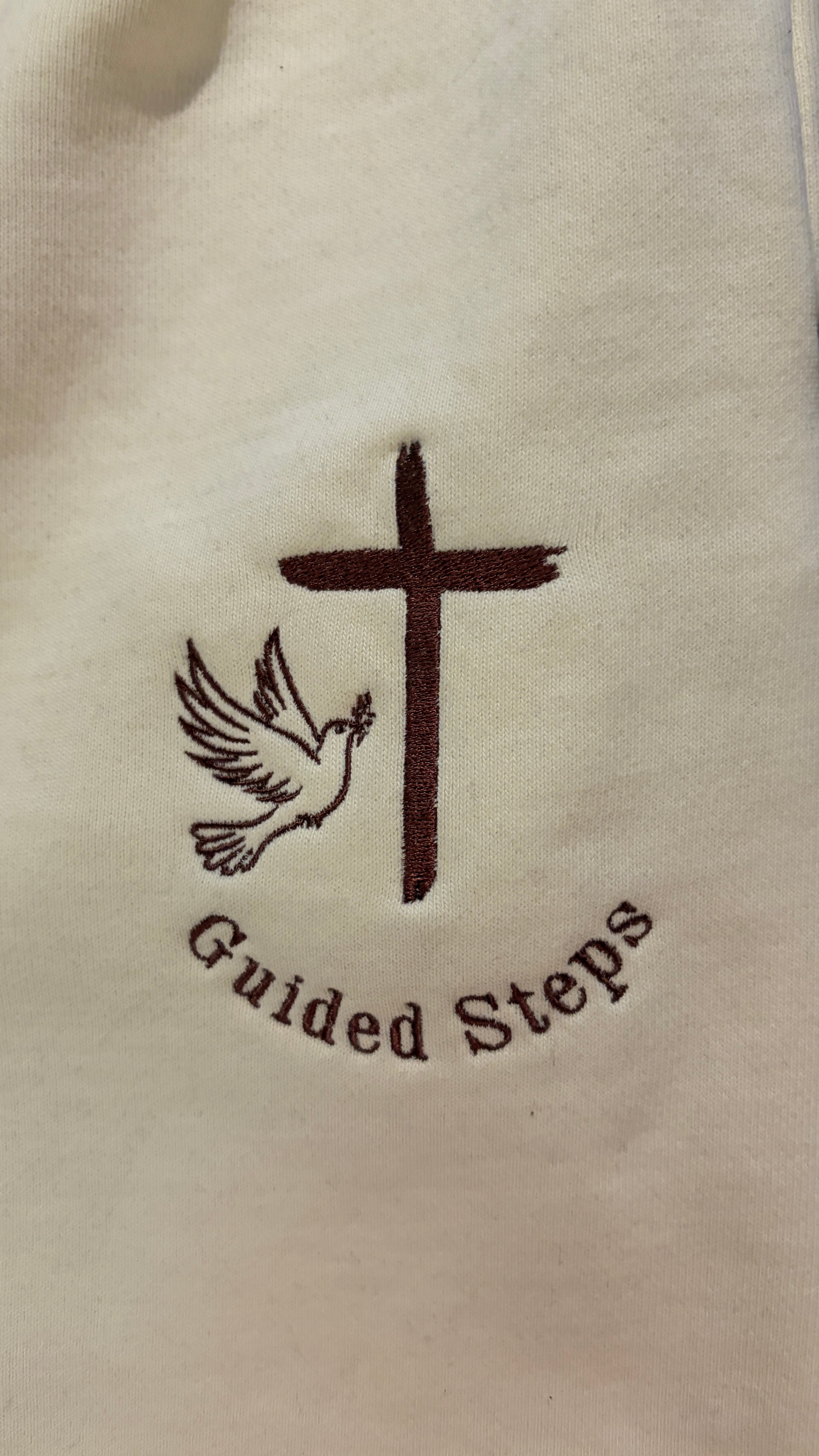 Beige Guided Steps Sweatpants