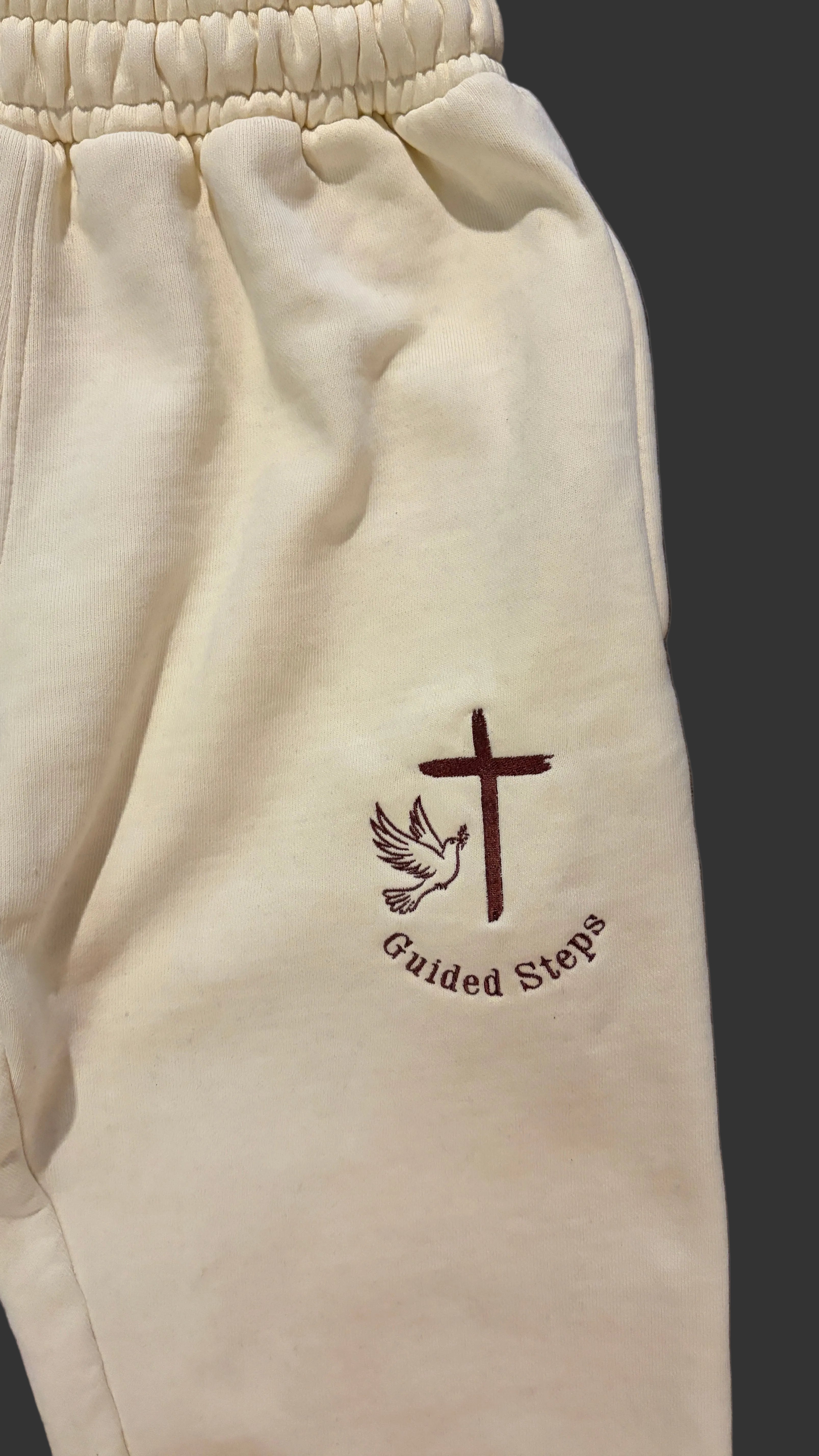Beige Guided Steps Sweatpants