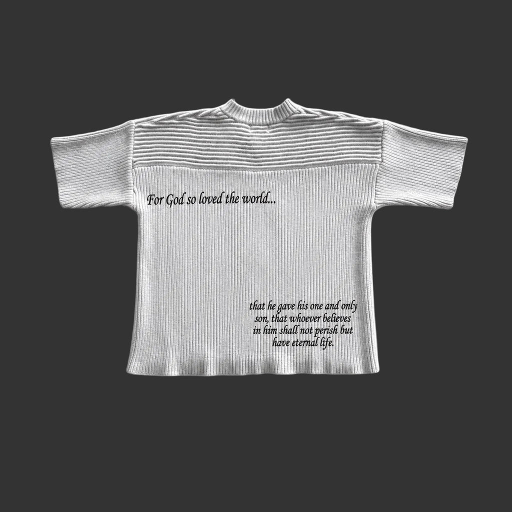 Grey John 3:16 Love sweater