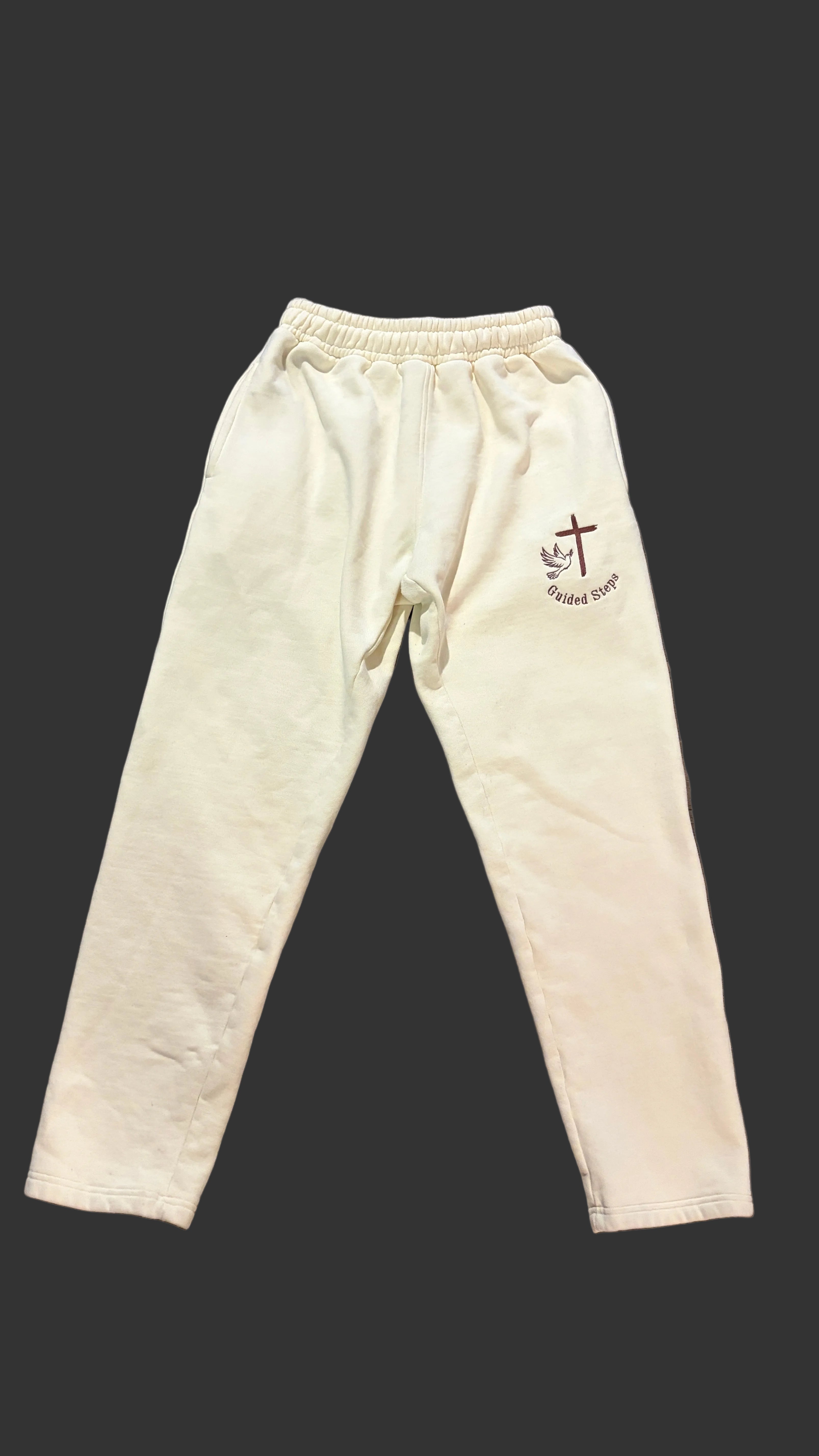 Beige Guided Steps Sweatpants